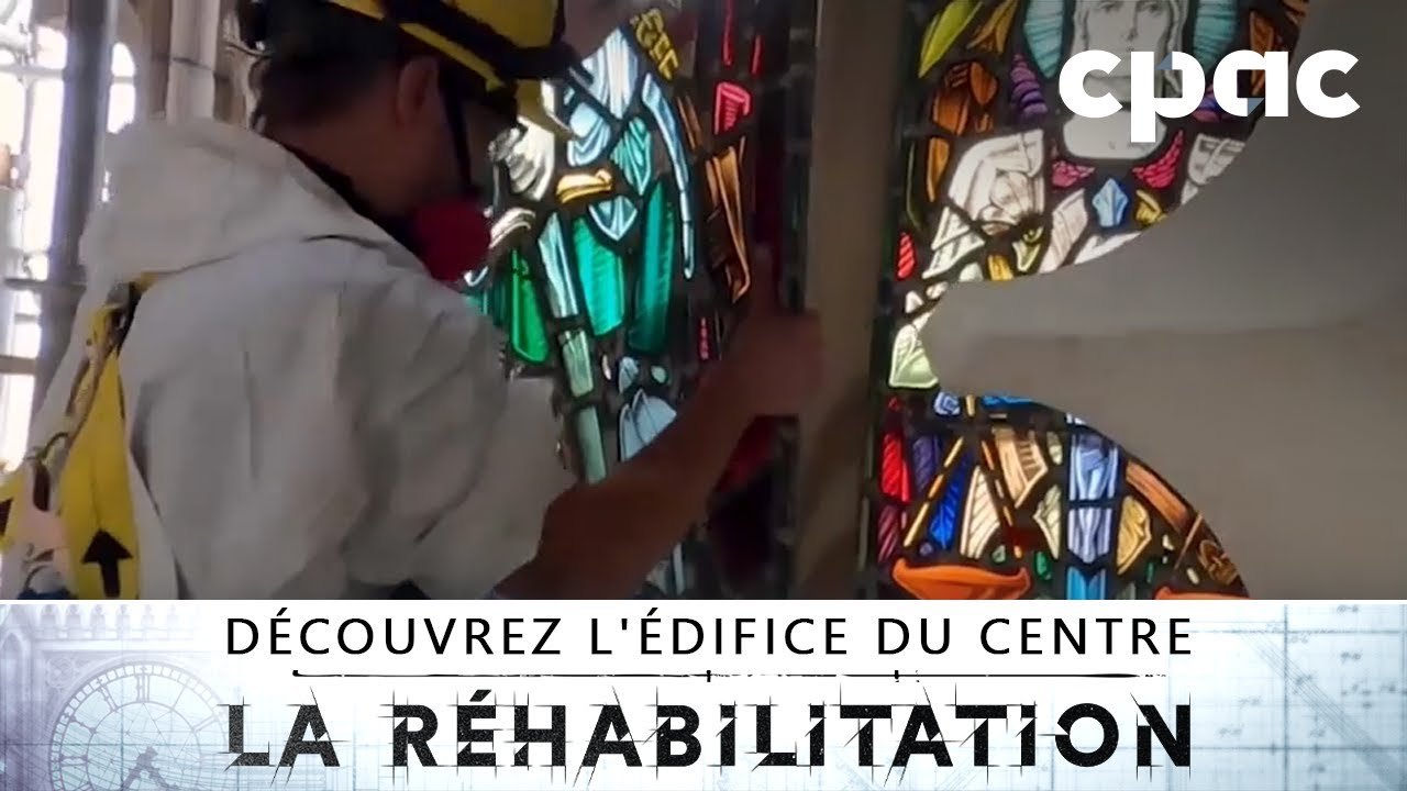 Restauration des vitraux de l'édifice du Centre au Parlement du Canada