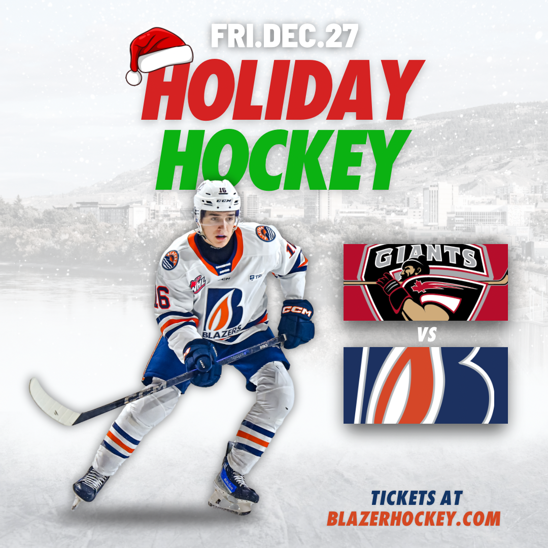 BLAZERS ARE BACK ON HOME ICE AGAINST THE GIANTS FRIDAY NIGHT