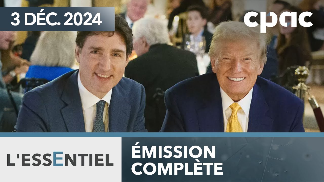 Le PM Trudeau parle de Trump avec les chefs de l’opposition – 3 décembre 2024