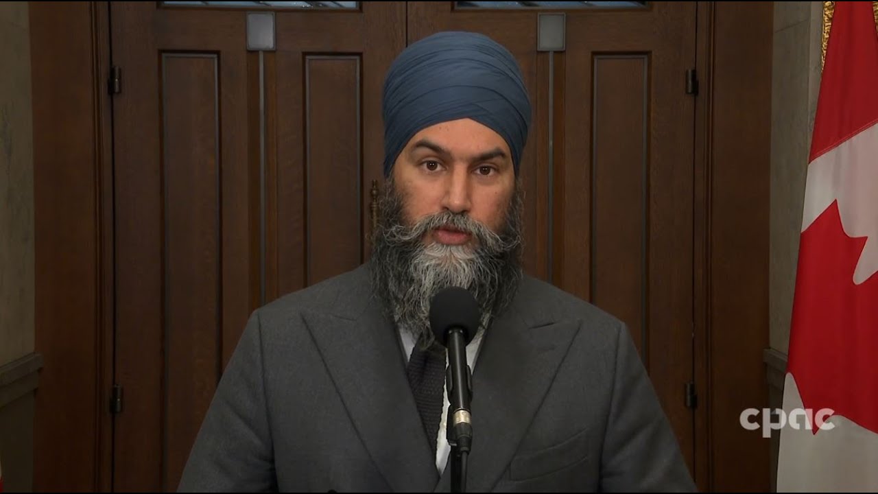 NDP Leader Jagmeet Singh speaks with reporters on Parliament Hill – December 4, 2024