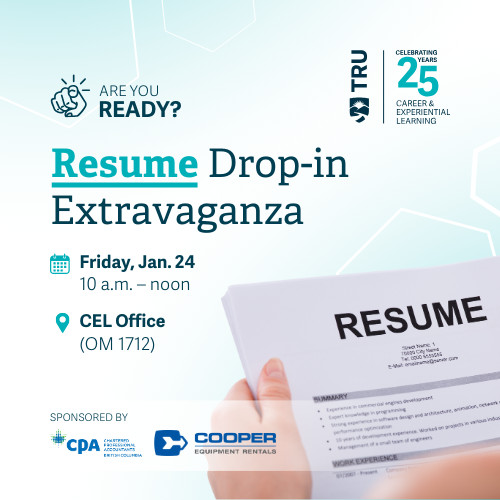 Resume Drop-in Extravaganza – info session