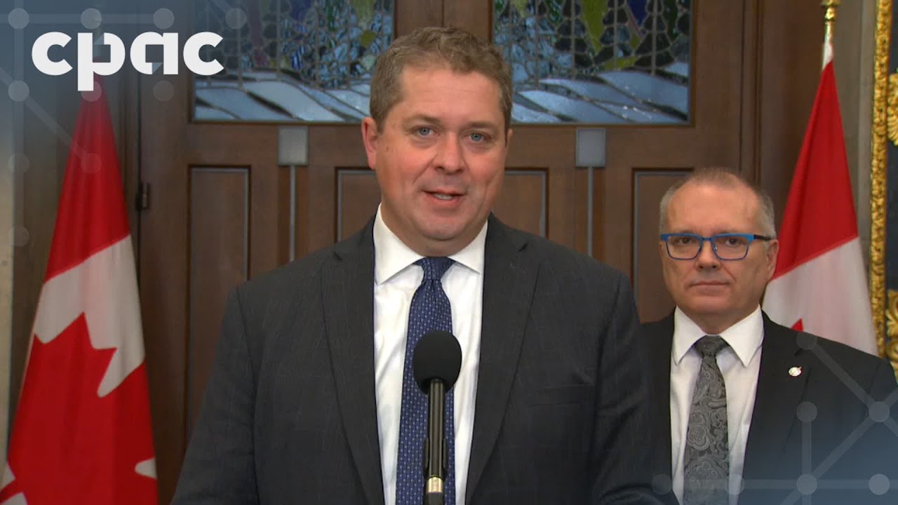 Conservative House leader Andrew Scheer speaks with reporters in Ottawa – January 7, 2025