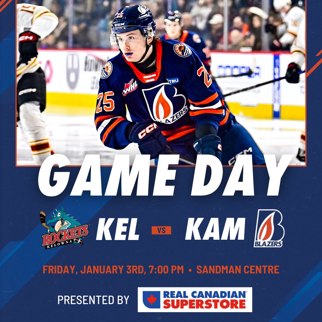 Kamloops Blazers Host Kelowna Rockets at 7:00pm