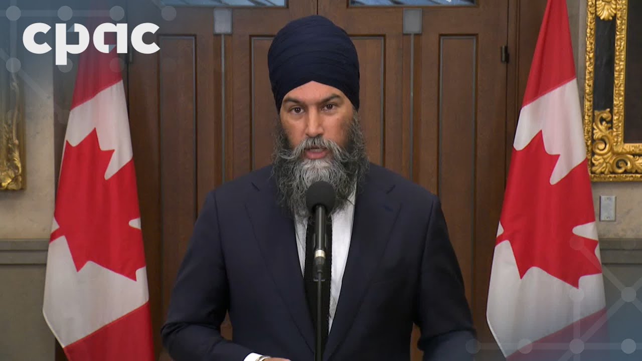 NDP Leader Jagmeet Singh speaks with reporters in Ottawa – January 13, 2025