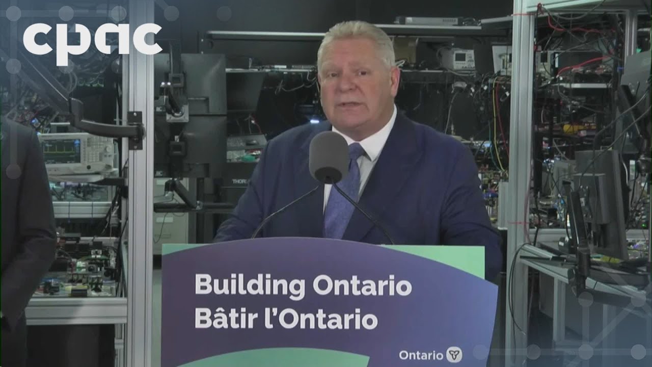 Ontario Premier Doug Ford speaks with reporters in Toronto – January 14, 2025