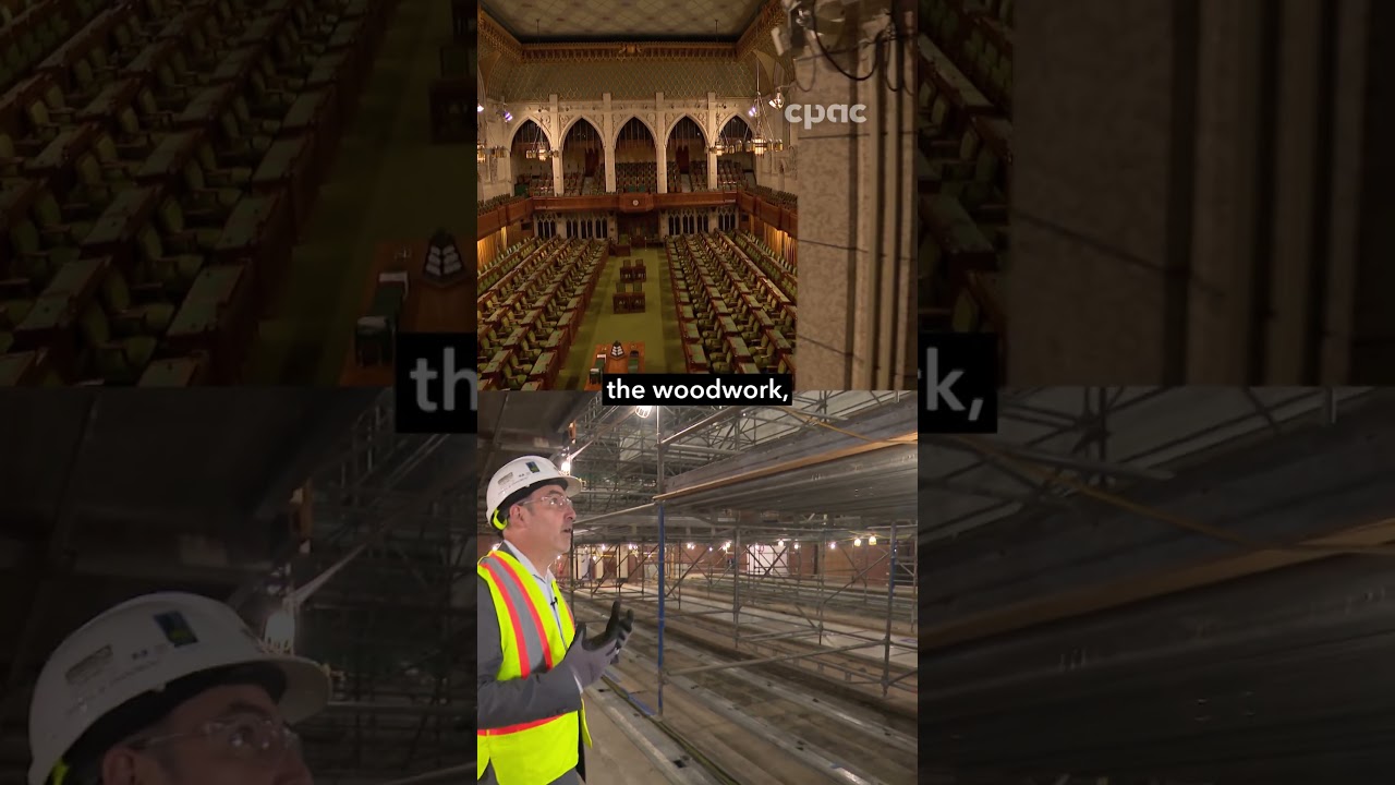 Renovations in Centre Block’s House of Commons Chamber #cdnpoli