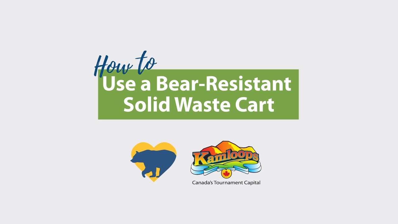 How to Use a Bear-Resistant Solid Waste Cart