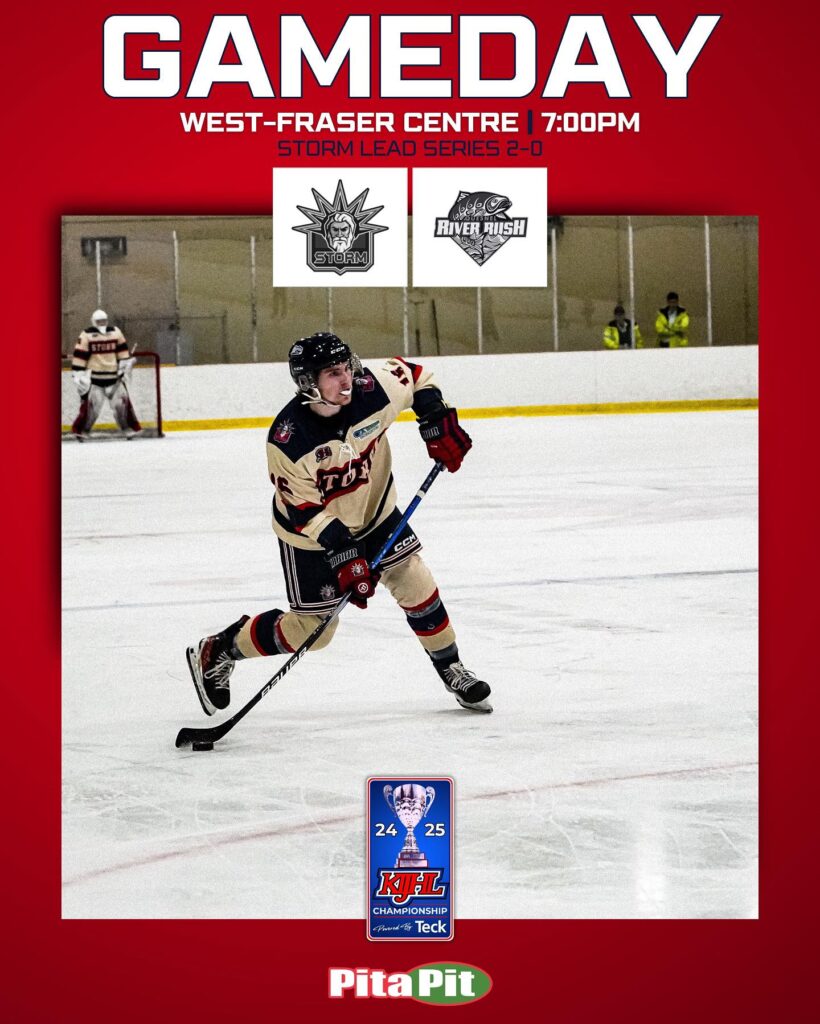 Storm in Quesnel for Game 3 Tonight 7pm