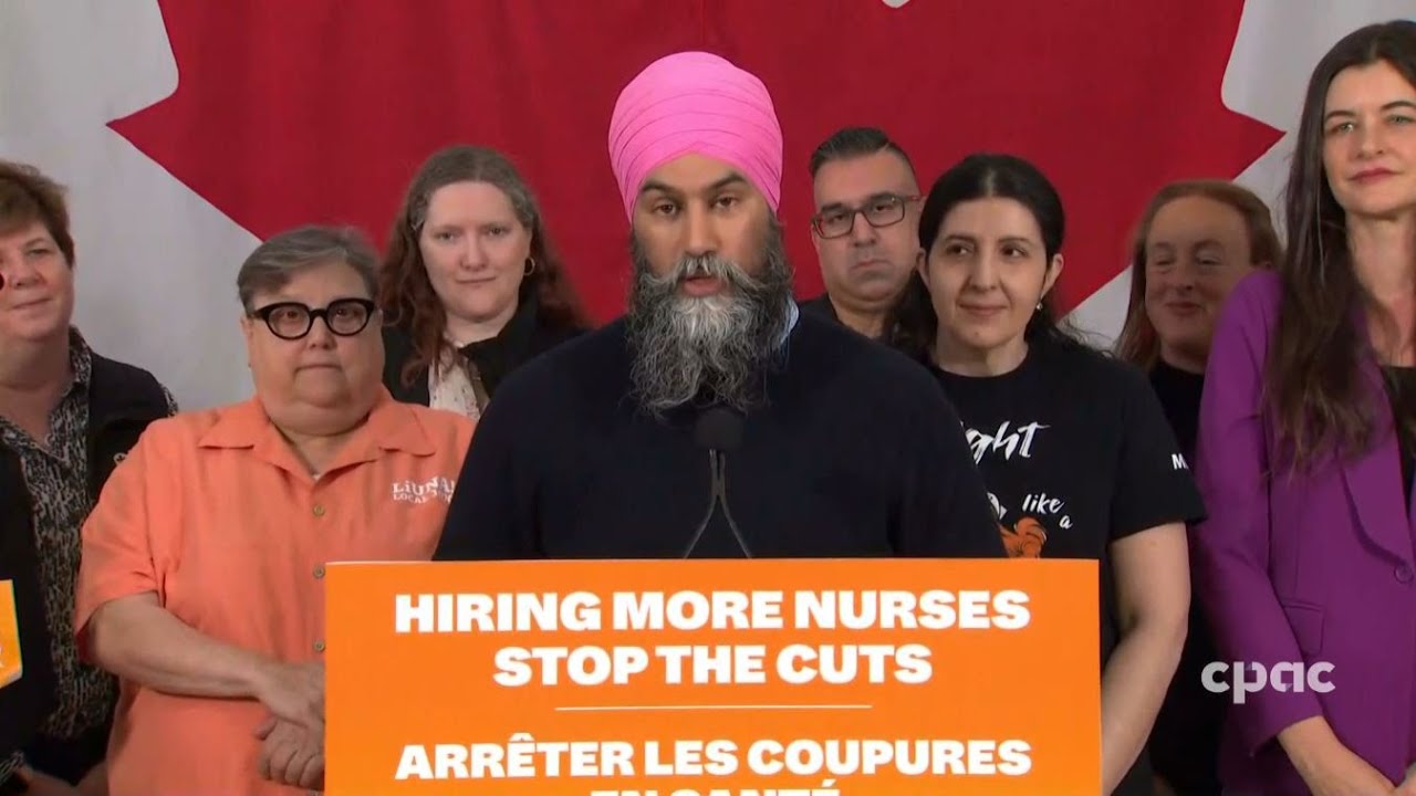 Jagmeet Singh makes policy announcement in Toronto – April 14, 2025