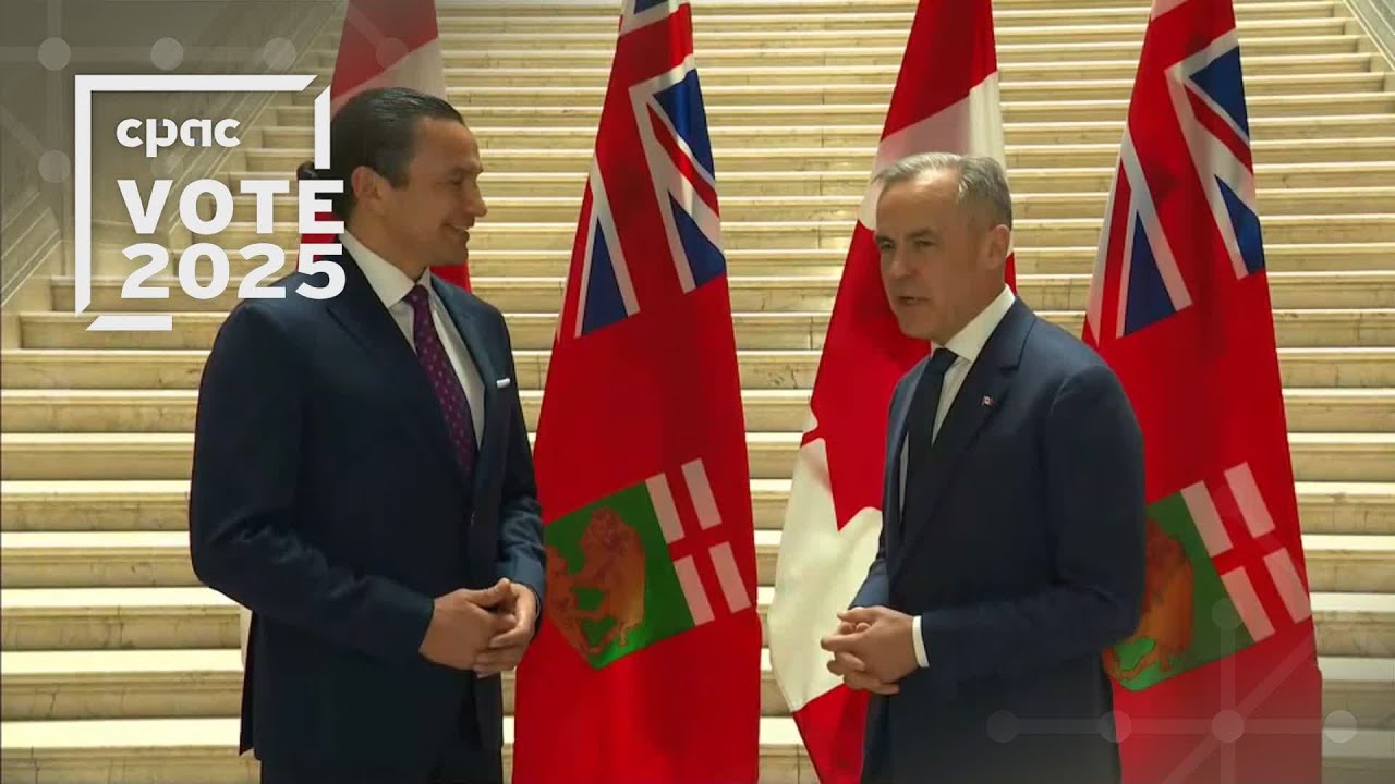 Mark Carney and Manitoba Premier Wab Kinew Meet in Winnipeg – April 1, 2025
