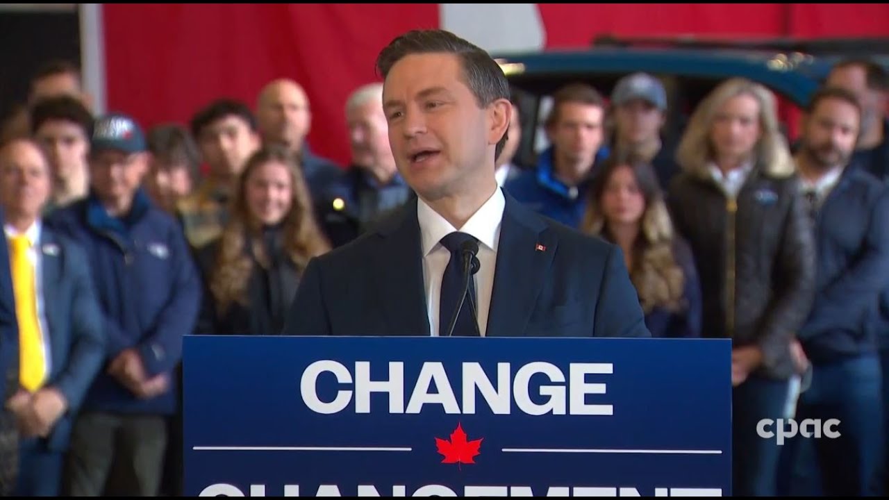Pierre Poilievre speaks with reporters in Halifax – April 24, 2025