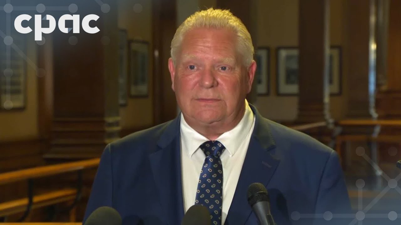 Ontario Premier Doug Ford speaks to reporters after First Ministers’ meeting – August 6, 2025