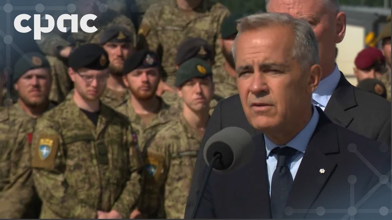 PM Carney speaks after touring Latvian military base – August 27, 2025