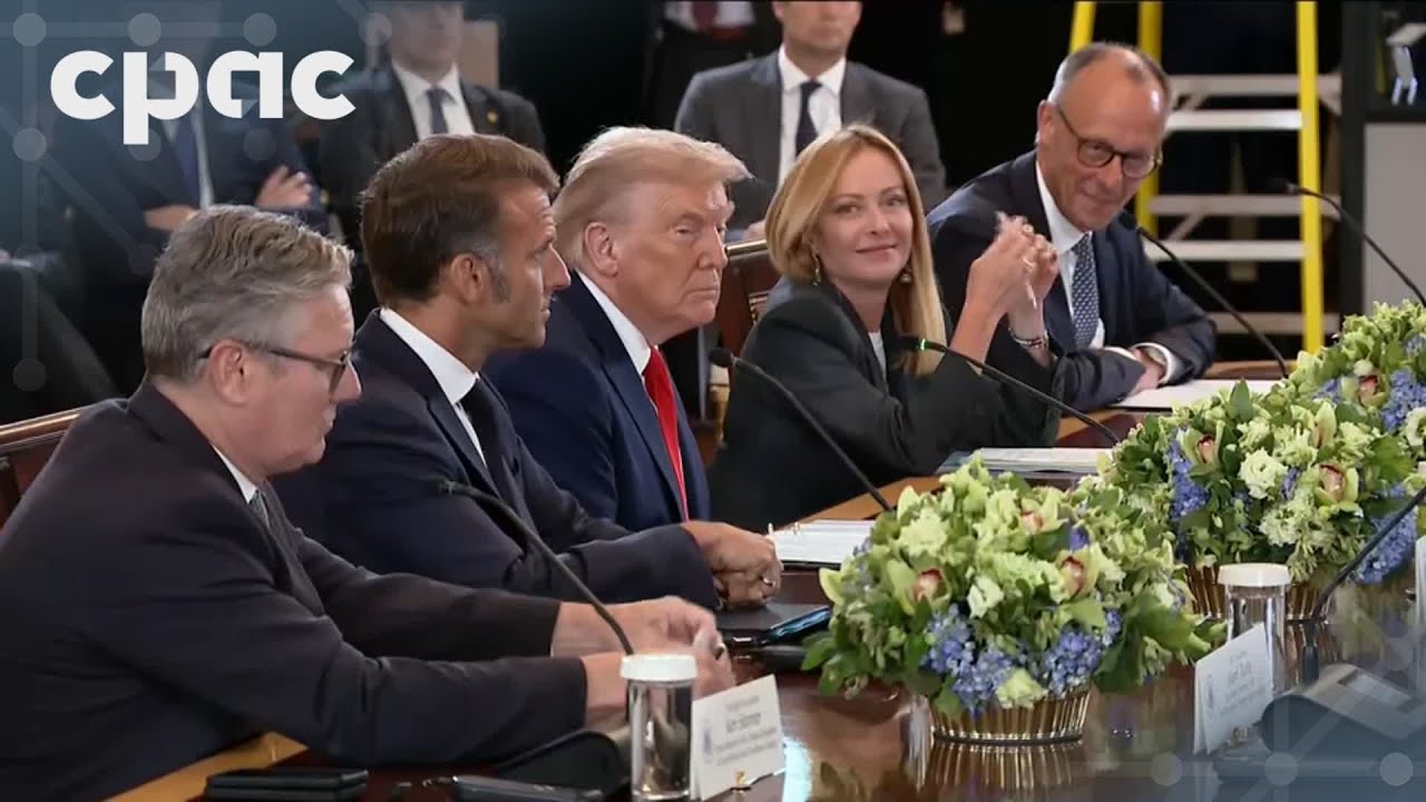 U.S. President Donald Trump and EU leaders meet in D.C. – August 18, 2025
