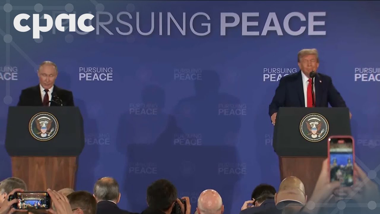 U.S. President Trump and Russian President Putin speak following summit – August 15, 2025