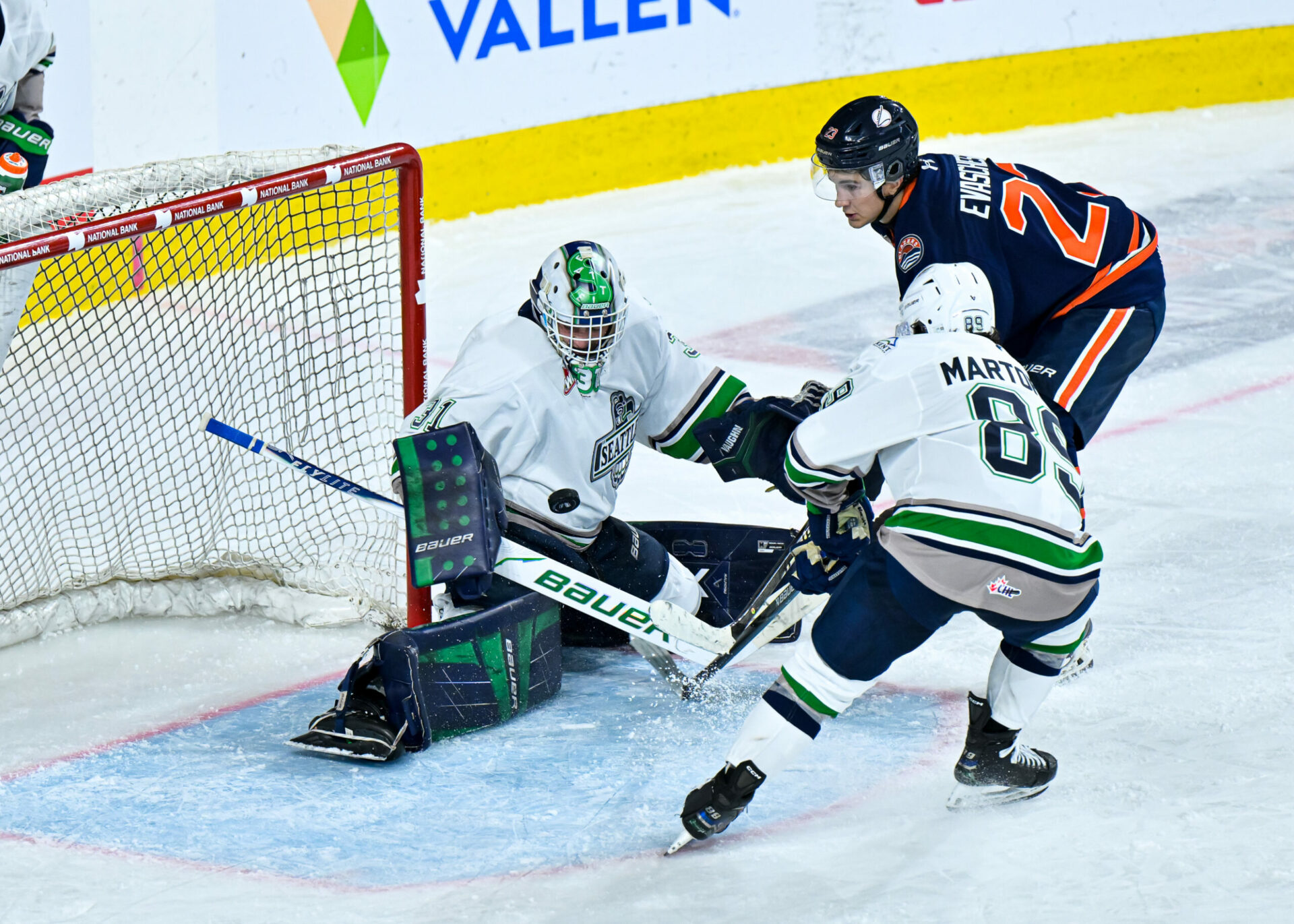 BLAZERS WIN 4-3 OVER THUNDERBIRDS