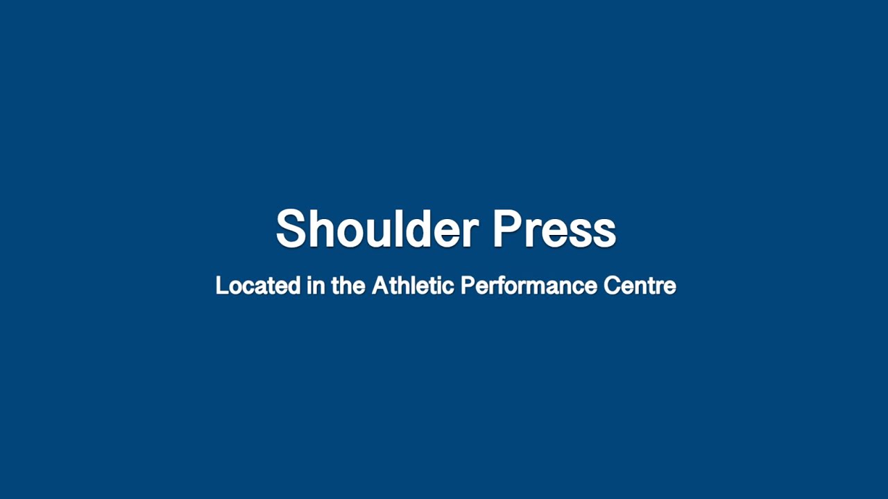 Shoulder Press