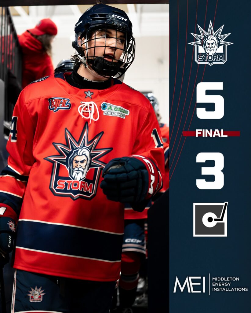 Storm Down Cents 5-3 in Merritt in Ex. Play