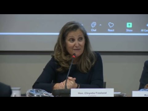 Transport Minister Chrystia Freeland convenes ‘Made in Canada’ summit – September 2, 2025