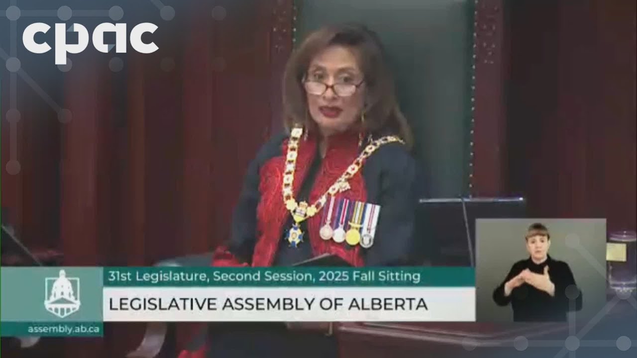 Alberta speech from the throne – October 23, 2025