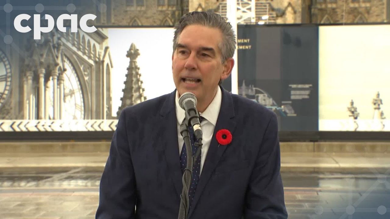 First annual raising of Poppy Flag on Parliament Hill – October 31, 2025