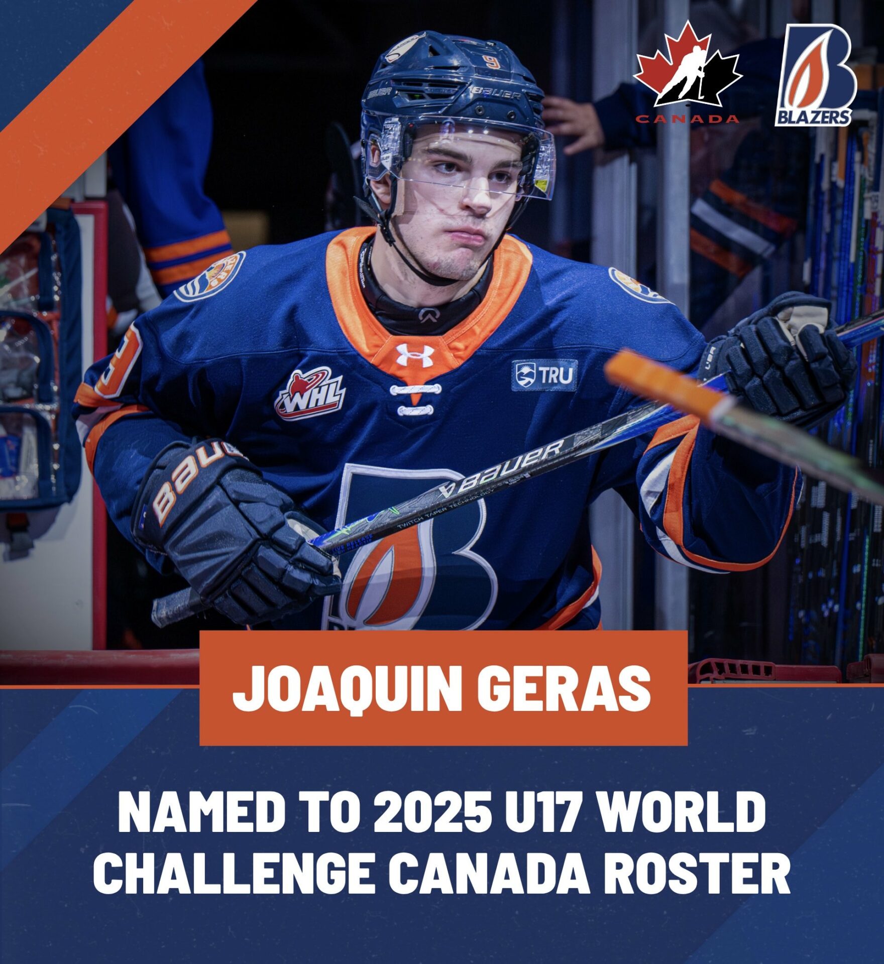 JOAQUIN GERAS NAMED TO CANADA RED FOR U17 WORLD CHALLENGE