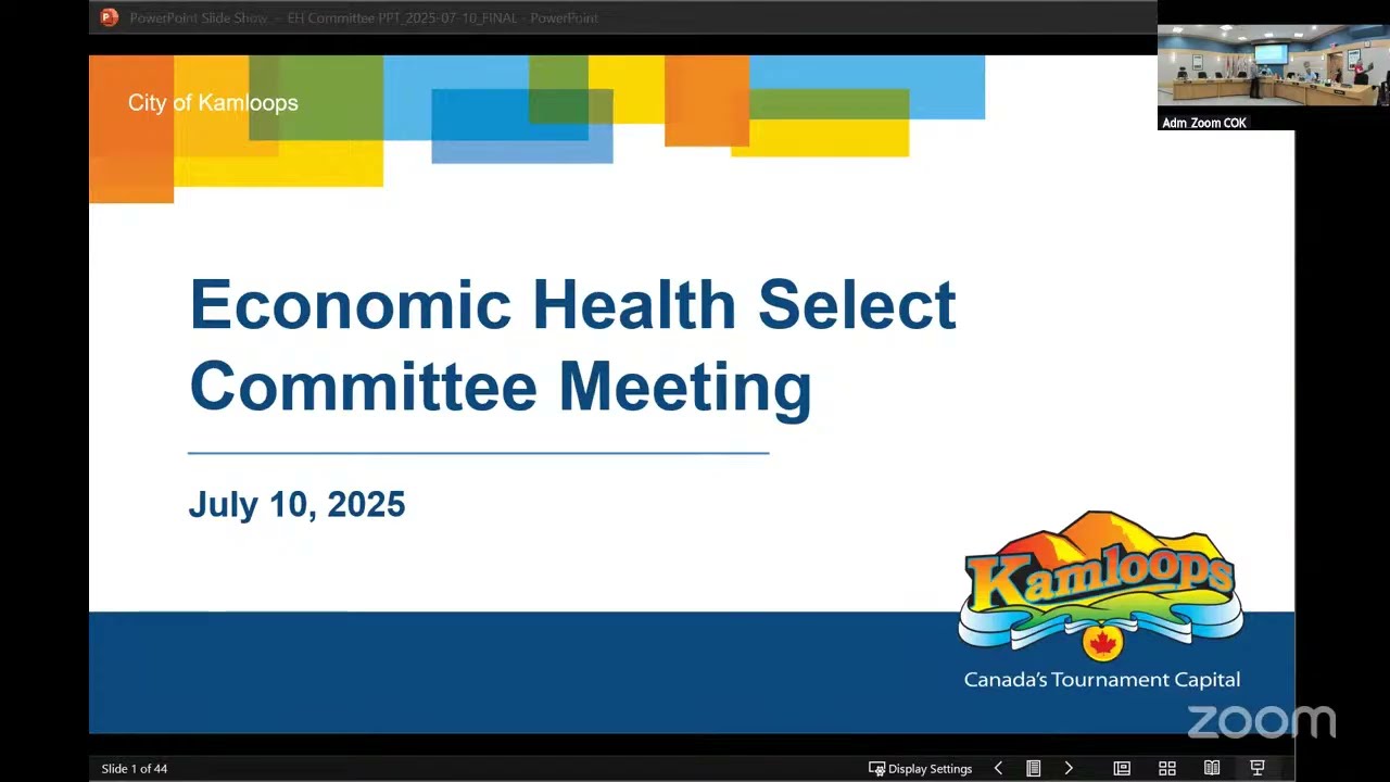 July 10, 2025 - Economic Health Select Committee Meeting - Kamloops City Council