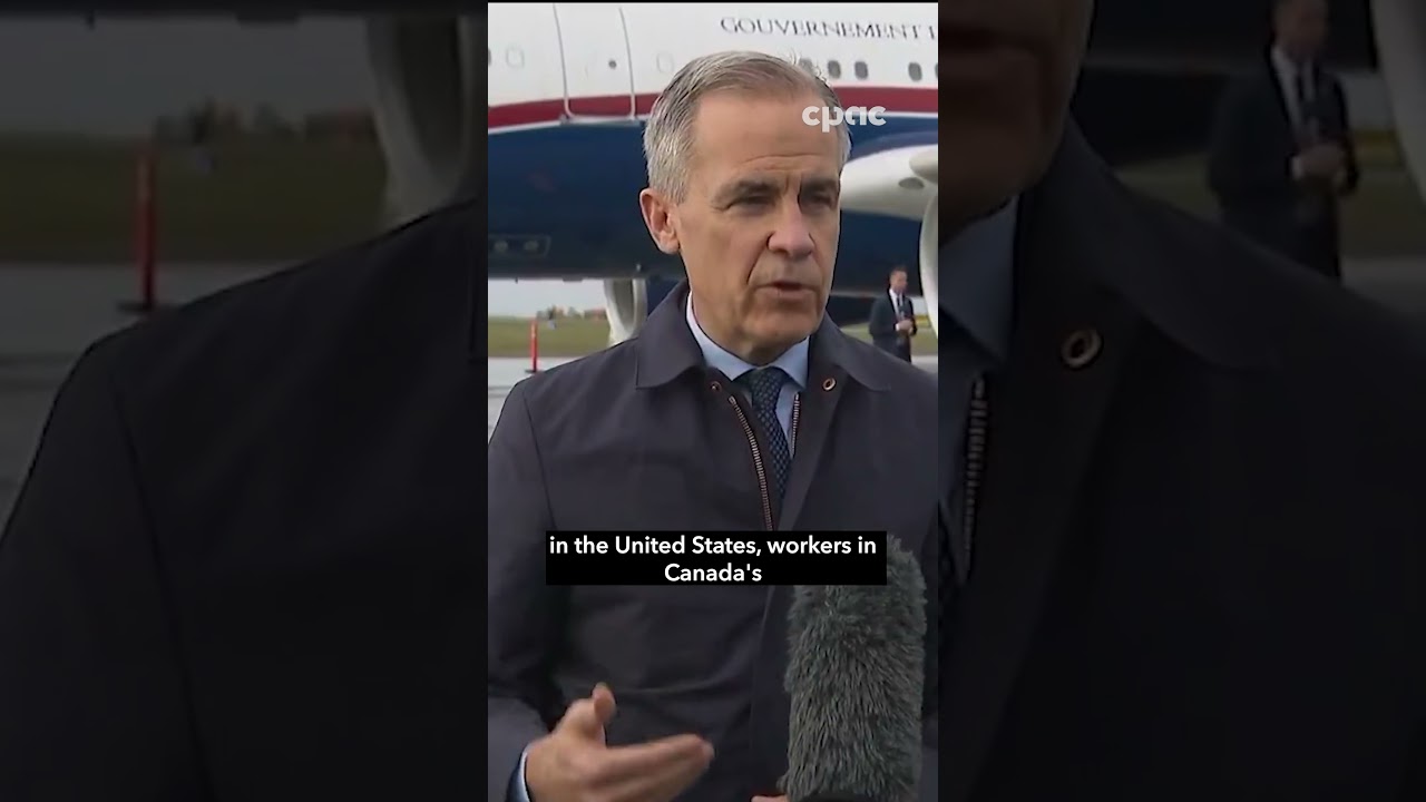 Mark Carney reacts to Trump's decision to stop trade talks with Canada