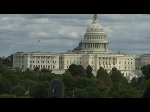 Starting soon: Minister Dominic LeBlanc speaks with reporters in Washington, D.C.