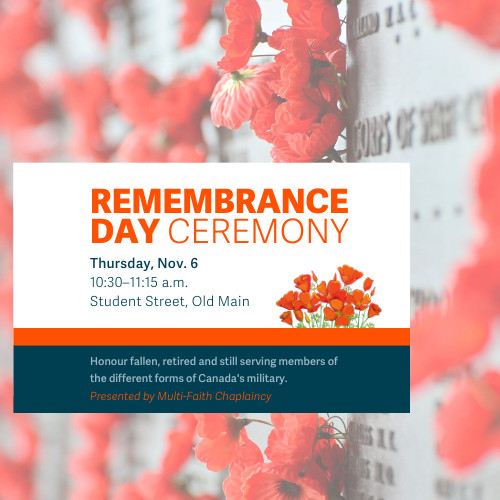 TRU Remembrance Day ceremony