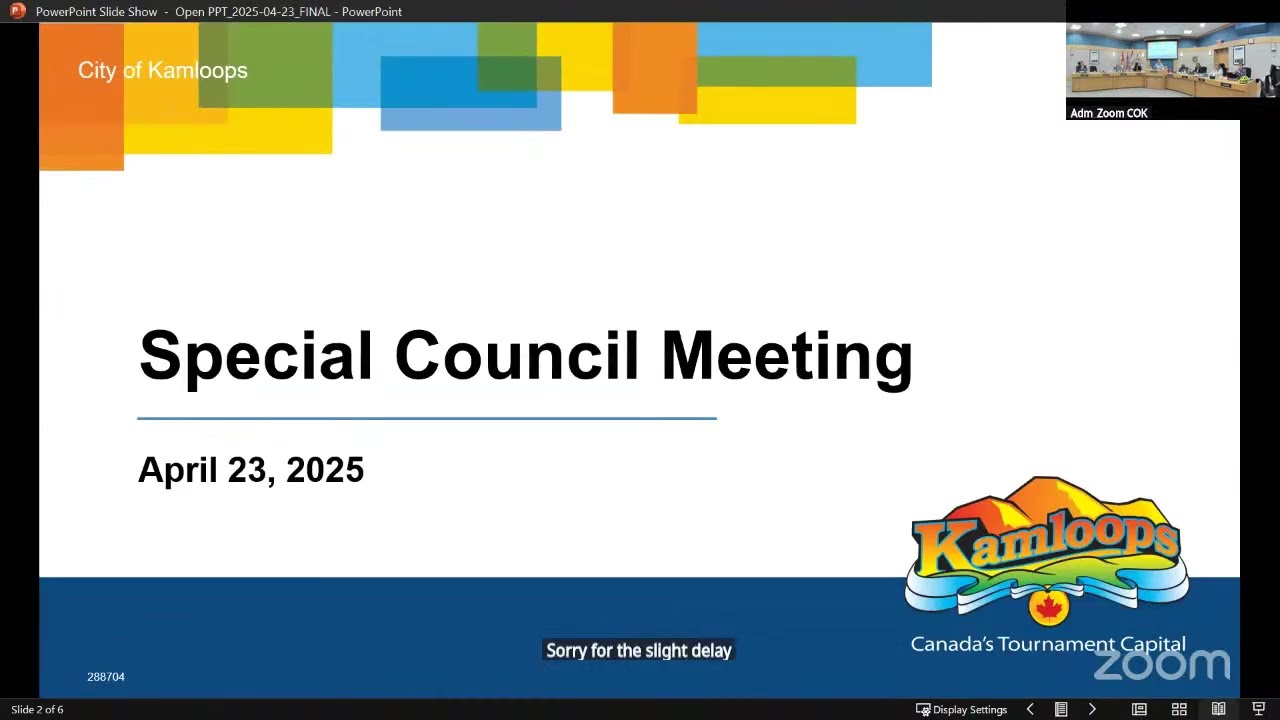 April 23, 2025 - Special Council Meeting - Kamloops City Council