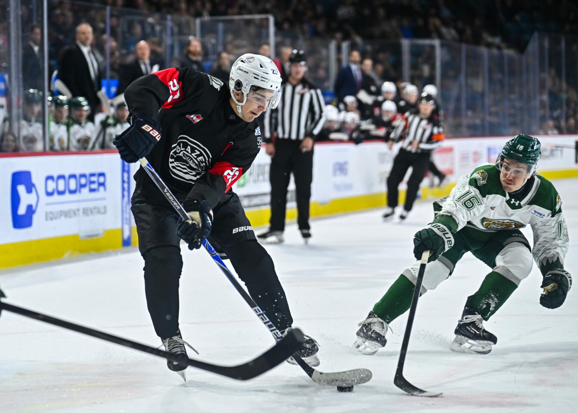 BLAZERS FALL 4-3 IN OVERTIME