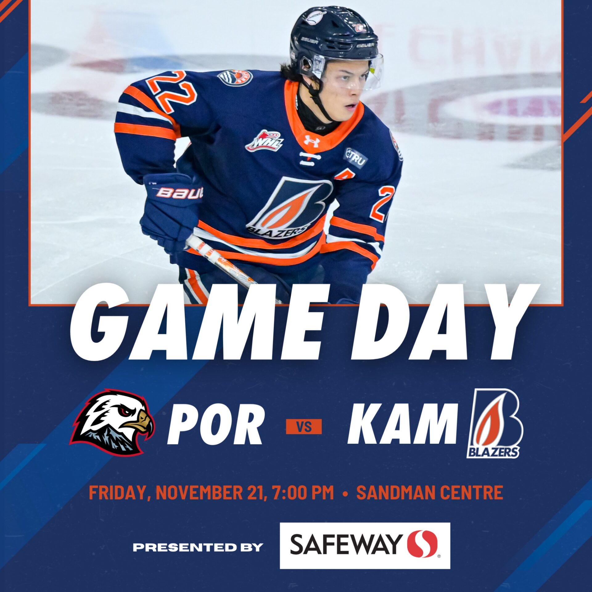 BLAZERS HOST WINTERHAWKS AT 7PM