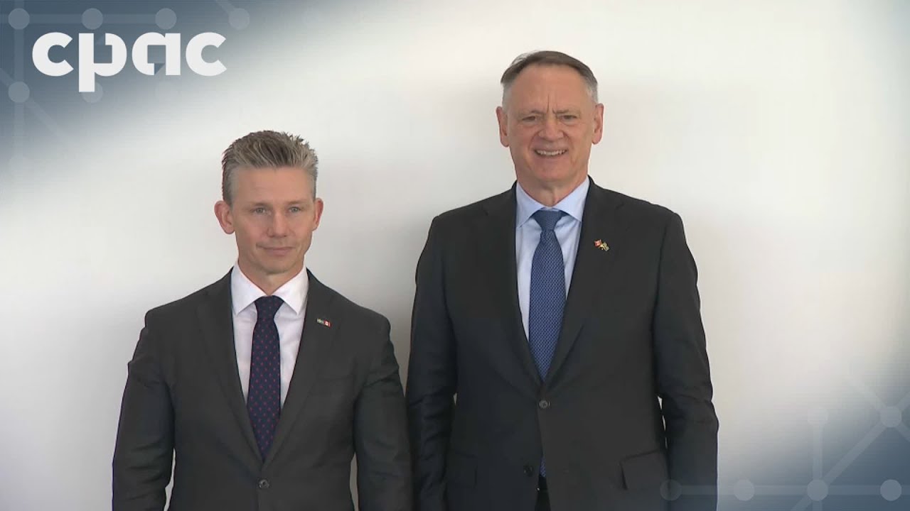 Defence Minister David McGuinty meets with Swedish Counterpart Pål Jonson – November 19, 2025