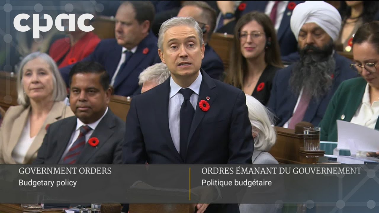Finance Minister François-Philippe Champagne delivers the federal budget – November 4, 2025