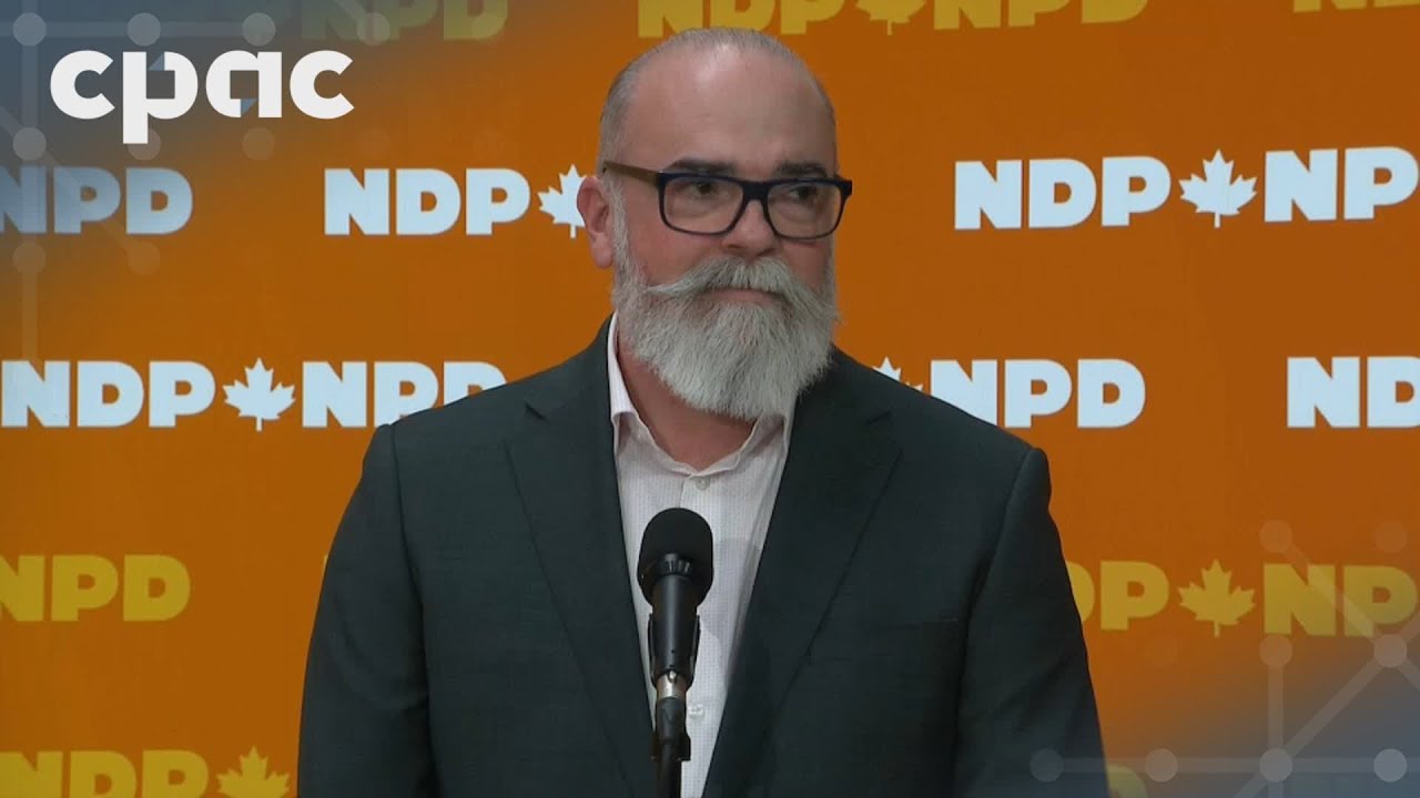 Les candidats à la direction du NPD parlent aux médias après le débat de Montréal – 27 novembre 2025