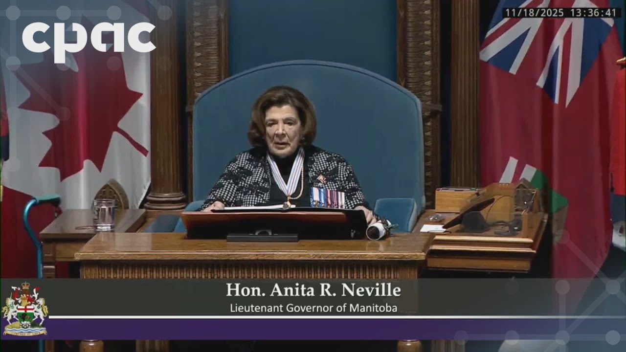 Manitoba Lt.-Gov. Anita Neville delivers Speech from the Throne – November 18, 2025