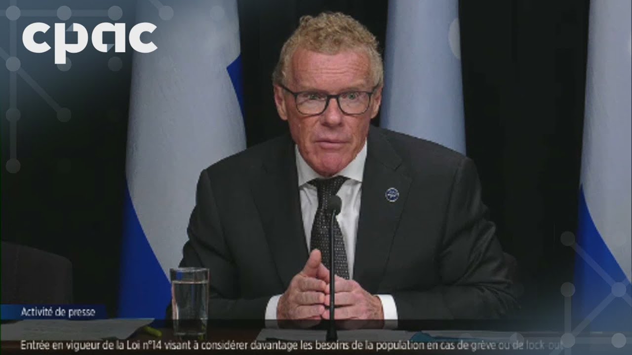 Ministre du Travail du Québec : projet de loi limitant les grèves – 12 novembre 2025