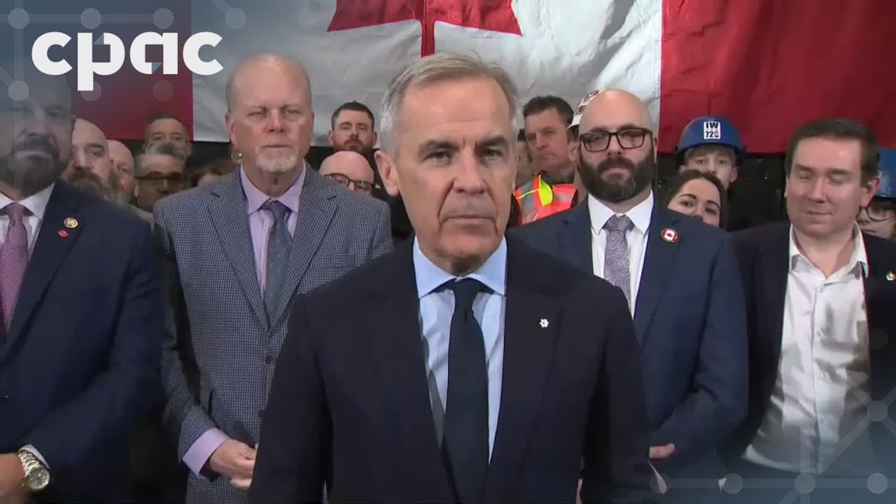 PM Mark Carney speaks with reporters after signing energy MOU with Alberta – November 27, 2025