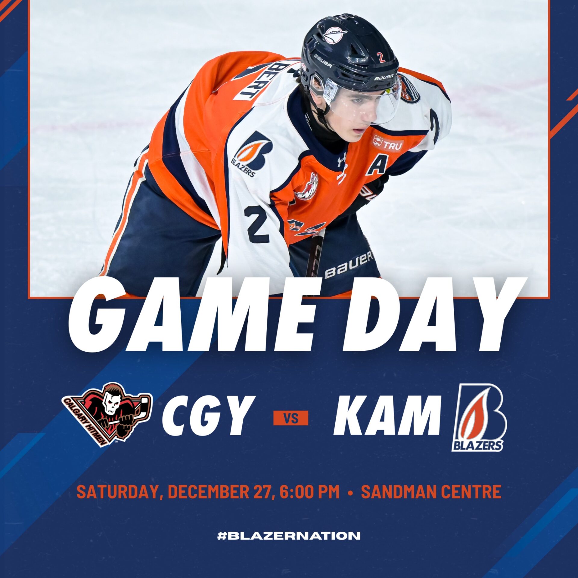 BLAZERS HOST HITMEN AT 6PM
