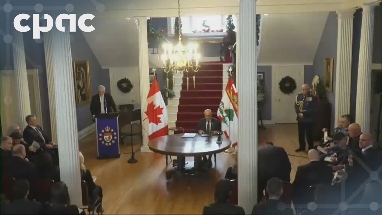 Bloyce Thompson sworn in as P.E.I premier – December 12, 2025