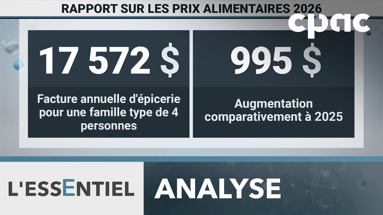 Vers une hausse de la facture d’épicerie en 2026 – Explications avec Sylvain Charlebois