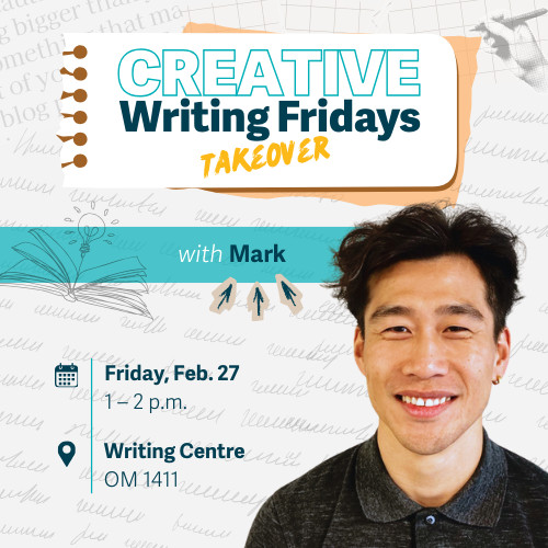 Creative Writing Fridays: takeover with Mark
