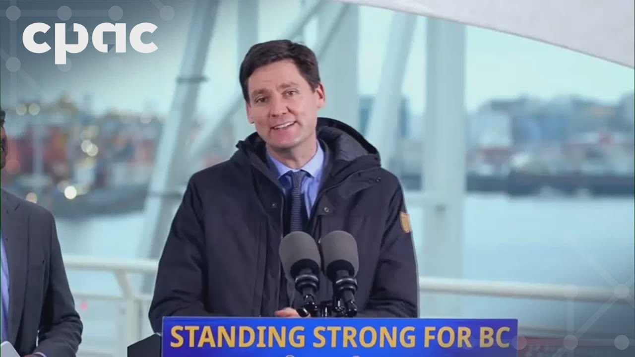 B.C. Premier David Eby holds a news conference in Vancouver – January 6, 2025