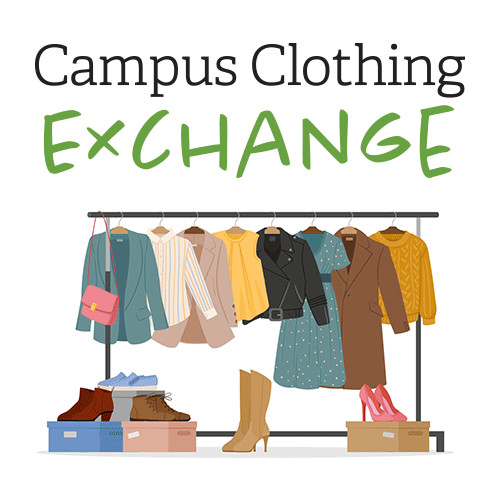 Campus clothing exchange donation drop off