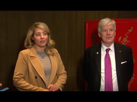 Ministers Mélanie Joly and Tim Hodgson speak with reporters in Beijing – January 15, 2026