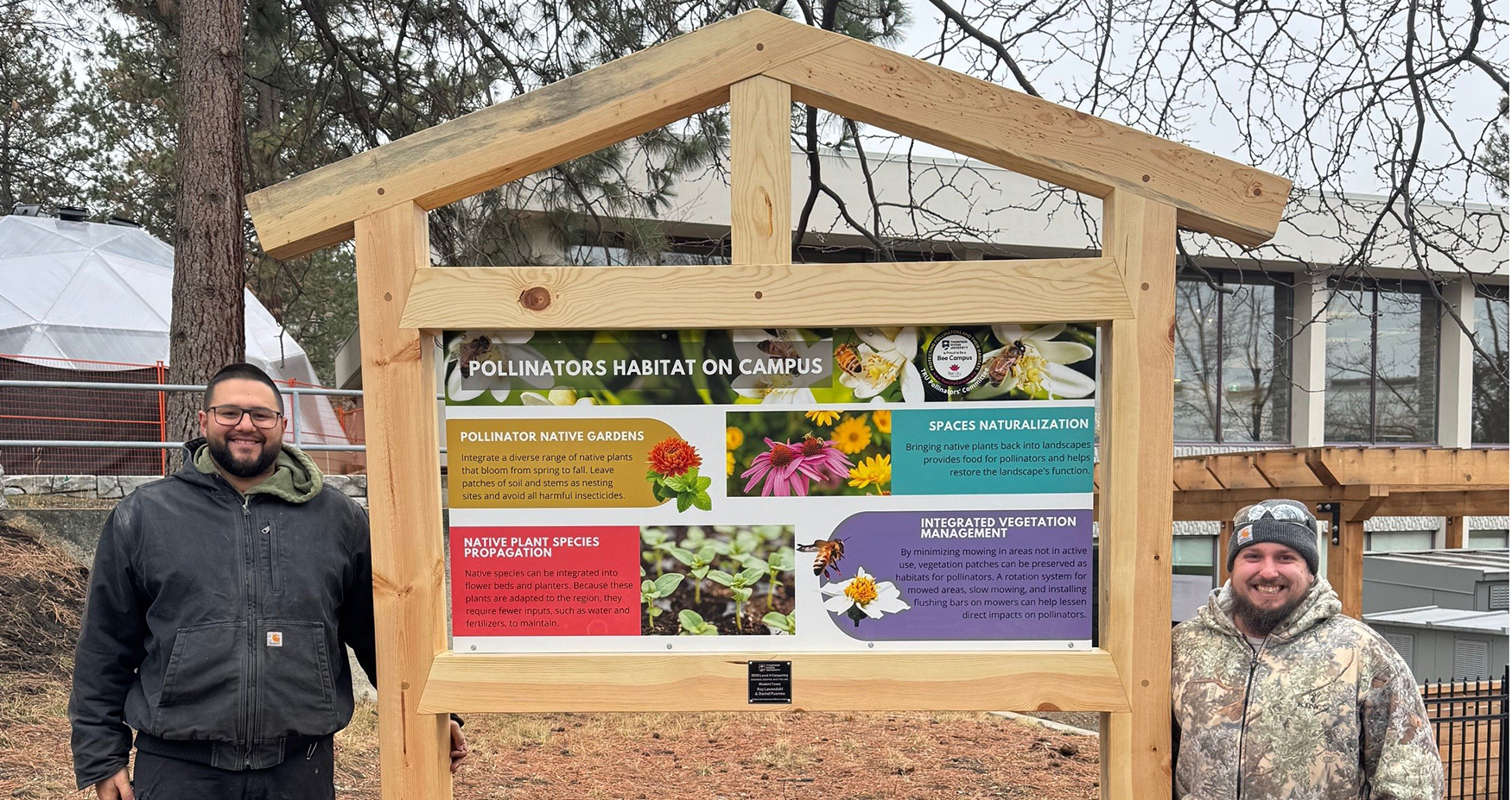New pollinator signs expand TRU’s Bee Campus commitment 