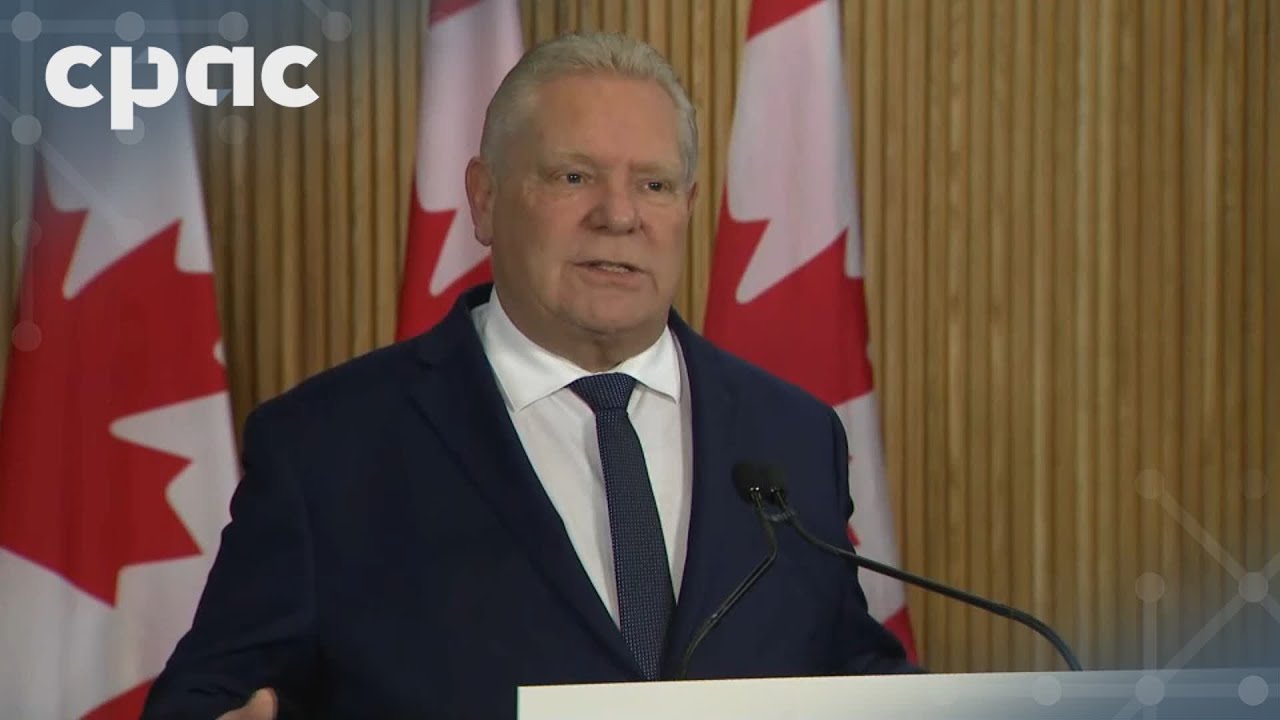 Ontario Premier Doug Ford speaks with reporters at Queen's Park – January 5, 2025