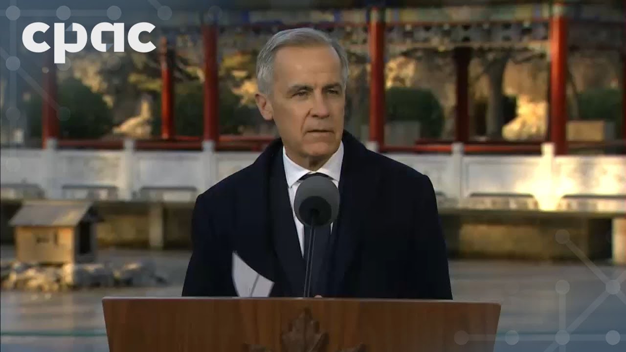 PM Carney speaks with media after meeting with Chinese President Xi Jinping – January 16, 2026