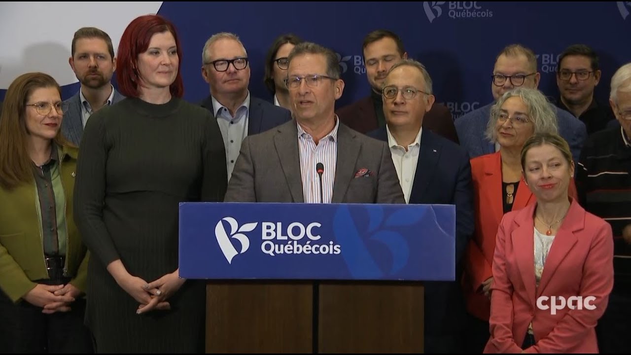 YF Blanchet répond aux questions alors que le groupe parl du Bloc se réunit – 25 janvier 2026